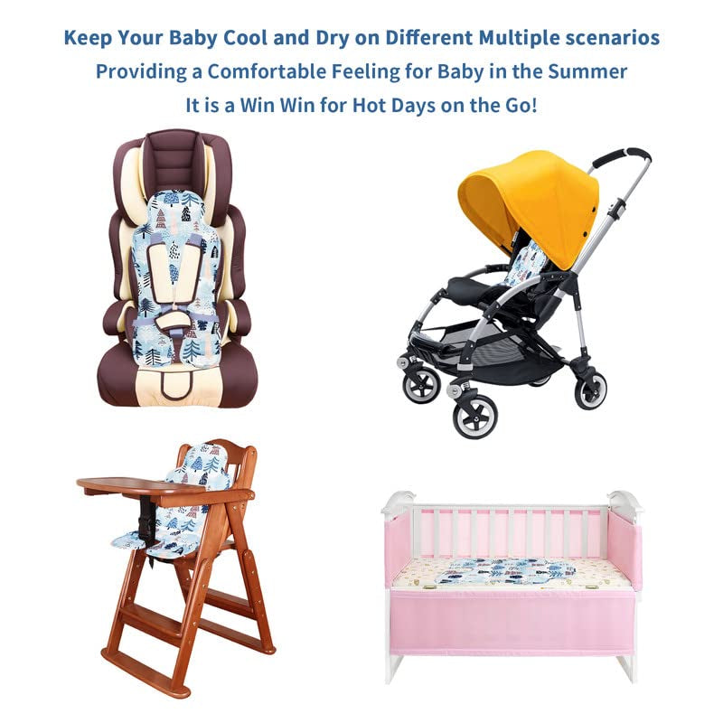 Gel Car Seat Cooler Pad for Children,Summer Breathable Ice Stroller Cooler Mat,Multifunctional Baby Cooling Pad Suitable for Stroller, Baby Dining Chair, Child Safety Seat