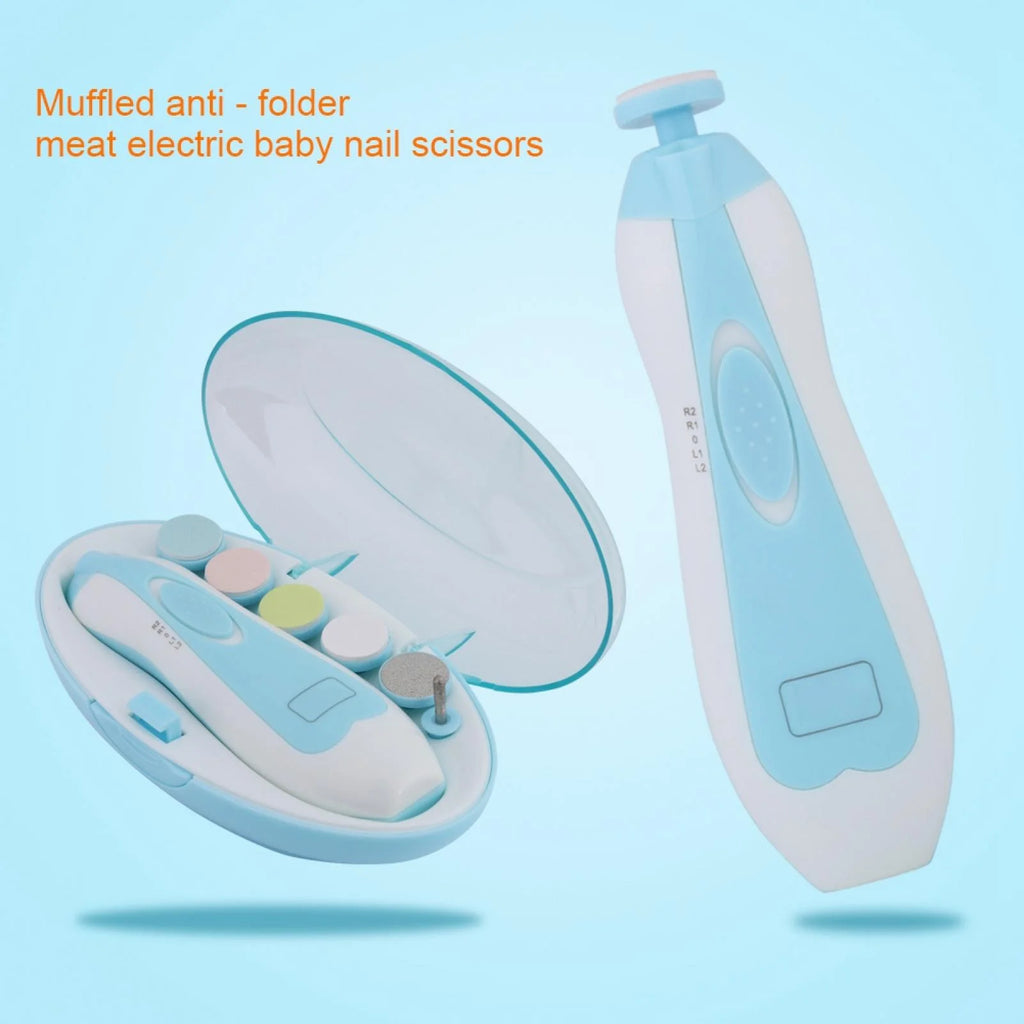 Baby Nail Trimmer, Newborn Infant Toddler Safe Electric Nail Clipper Grinding Polish and Trim Device for Toes & Fingernails-Care