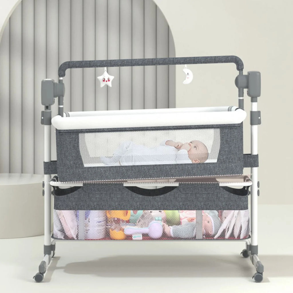 Baby Bassinet, Newborn Bedside Sleeper, Rocking Crib, Folding Portable  Infant Cradle