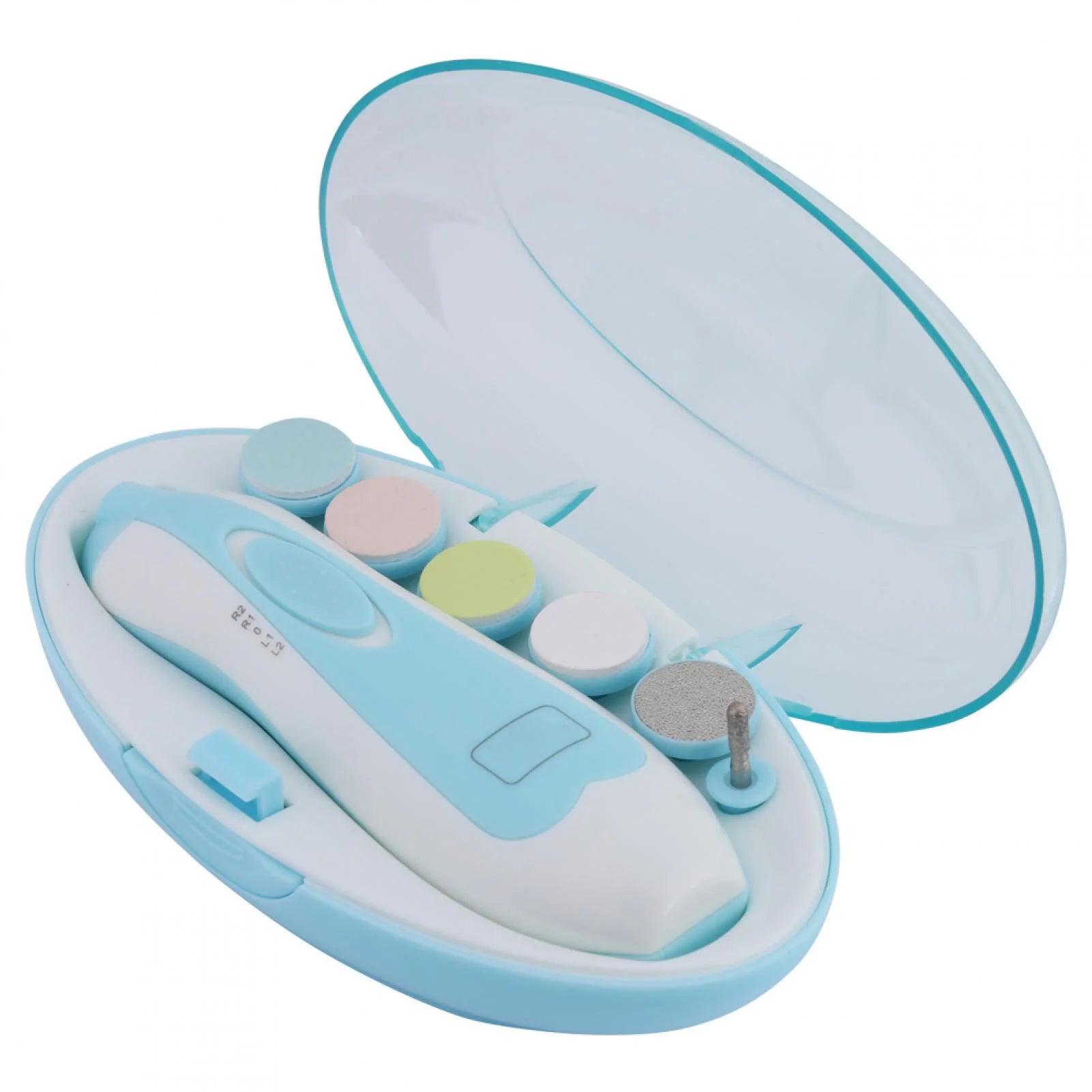 Baby Nail Trimmer, Newborn Infant Toddler Safe Electric Nail Clipper Grinding Polish and Trim Device for Toes & Fingernails-Care